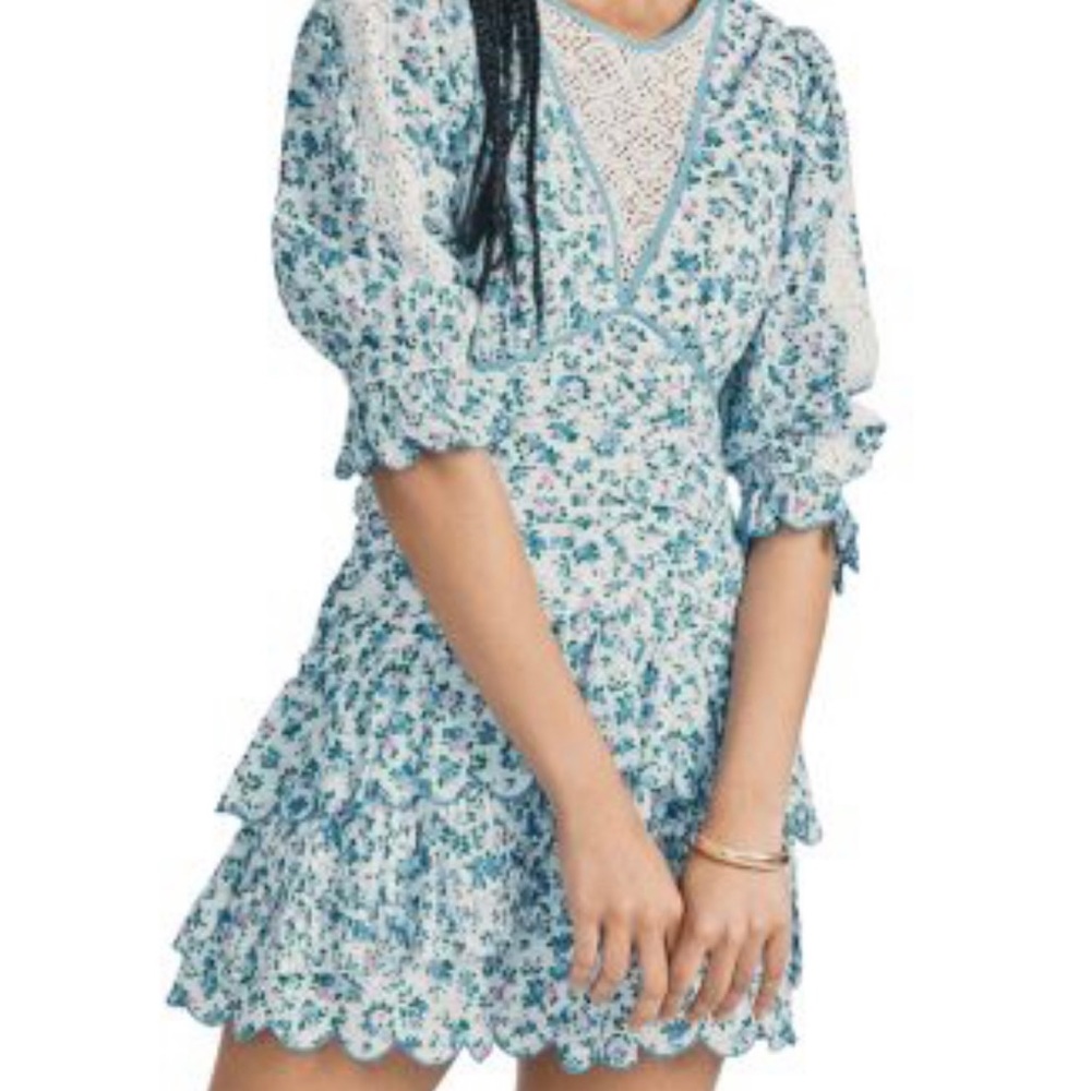LoveShackFancy Marquis Floral Dress Size 4 - New with Tags